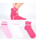 Calzini bimba con dettagli in lurex Fila F2112 3 paia