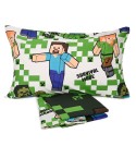 Completo Letto in cotone Una Piazza Hermet Minecraft