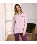 Pigiama donna maglia aperta caldo cotone Irge IRI2440/CDI232