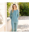 Pigiama donna maglia aperta cotone leggero Irge IRL2547