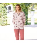 Pigiama donna fantasia floreale cotone leggero Irge IRL2700