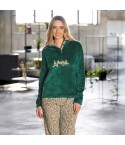 Pigiama donna in coral leopardato Irge MIC2492