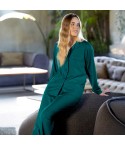 Pigiama donna maglia aperta caldo cotone Irge MII2497