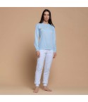 Pigiama donna primaverile in cotone Biancaluna 26D91018
