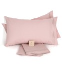 Completo Letto Matrimoniale con ricamo laterale 100% cotone Laura Biagiotti Florie