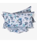 Completo letto matrimoniale maxi cotone floreale Laura Biagiotti