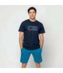 Pigiama uomo corto cotone stile sportivo Lotto LP1202