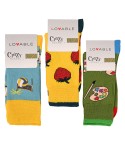 Calze corte in caldo cotone Lovable L06JF Variante A 3 paia