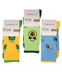Calze Unisex Lovable a fantasia colorate L06JF Variante B 3 paia