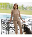 Pigiama donna pantalone capri in bambù Magic Dream 9011