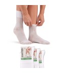 Calze sanitaria corta polsino morbido filo di scozia Meritex 5720 - 3 paia
