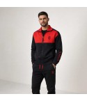Pigiama tuta uomo ufficiale Milan in cotone felpato rossonero PIGM 1085