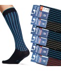 Calze lunghe in morbido cotone uomo Set da 6 paia Pompea Santiago S55