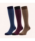 Calza lunga uomo caldo cotone assortite Prisco Jack L - 3 paia