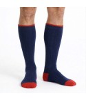 Calza lunga uomo a coste lana Prisco Soft Wool UL - 3 paia