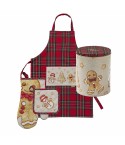Set natalizio guantone + grembiule + presina Thun 3 pezzi