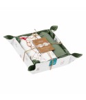 Set da cucina strofinacci a fantasia + cesto Thun 3 pezzi 