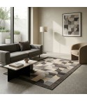 Tappeto arredo in jacquard di ciniglia base antiscivolo Incanto Loop Zambaiti