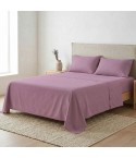 Completo Letto 100% cotone Made in Italy Zambaiti sugar ciclamino