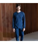 Pigiama Uomo maglia a serafino in caldo cotone IRGE IRI2109