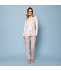 Pigiama Donna in caldo cotone, maglia aperta IRGE IRI 2169