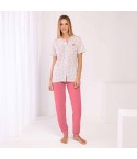 Pigiama Donna Primaverile maglia aperta Irge IRL2266