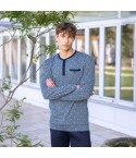 Pigiama uomo scollo serafino cotone leggero Irge IRL2525