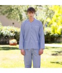 Pigiama uomo lungo 100% cotone leggero oxford Irge IRLO2573