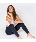 Leggings donna Jadea 4192 cotone elasticizzato blu modella