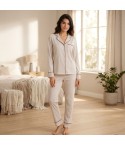 Pigiama donna lungo in 100% cotone Jadea 5290