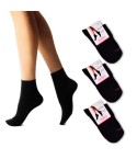 Calzini donna Jadea JB790 caldo cotone nere 3 paia 