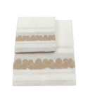 Vingi set asciugamani viso + ospite cotone Joanna panna