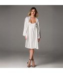Completo kimono + sottoveste in raso Lunatica