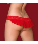 Perizoma sexy Obsessive 863-THO-3 con volant e pizzo