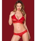 Completino sexy Obsessive 863-SET-3 con volant
