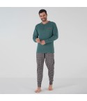 Pigiama uomo serafino caldo cotone karelpiù KF5127
