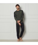 Pigiama Uomo in cotone scollo a serafino Kappa KMS25403