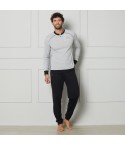 Pigiama Uomo in Cotone Scollo a Serafino Kappa KMS25477