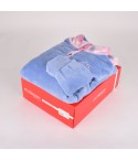 Pigiama donna coral caldissimo a quadri indaco Kappa 21711