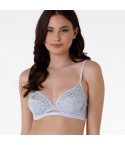 Reggiseno con ferretto in pizzo e tulle Lovable L0CCE cielo