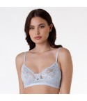 Reggiseno Lovable senza ferretto Lovable L0CCF pizzo e tulle cielo