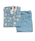 Pigiama donna Lovable L0D6O 100% cotone margherite