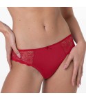 Slip donna microfibra e pizzo rosso Lovable L0DJX