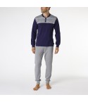 Pigiama Uomo in caldo cotone scollo a serafino Lovable L0DOB