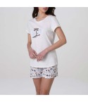 Pigiama donna con palme in cotone Lovable L0DWP