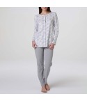 Pigiama donna maglia aperta in cotone leggero Lovable L0EQH