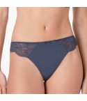 Brasiliana in microfibra a coste e pizzo Lovable L0EWT
