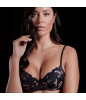 Reggiseno balconcino in pizzo floreale con coppa rigida Love and Bra Britney