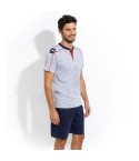 Pigiama uomo corto estivo grigio melange Lotto LP1055
