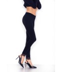 Leggings donna Rossoporpora LR101F lungo con pizzo